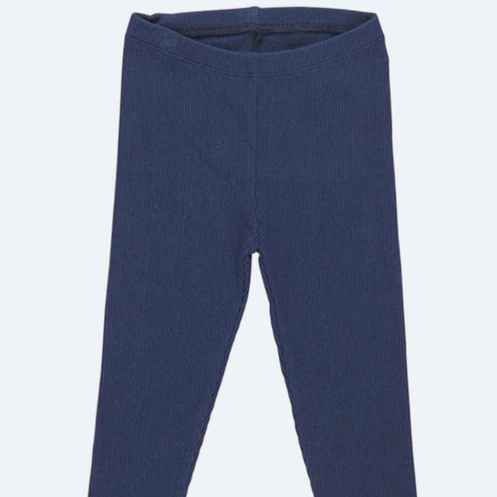 Pink Chicken Girls Organic Rib Legging - Navy